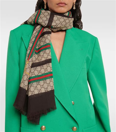 gucci silk scarf|gucci scarf unisex.